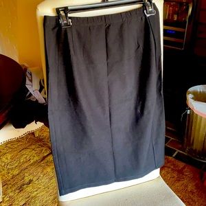 Eileen Fisher black system skirt